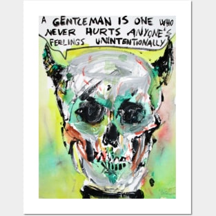 SKULLS QUOTING OSCAR WILDE .3 Posters and Art